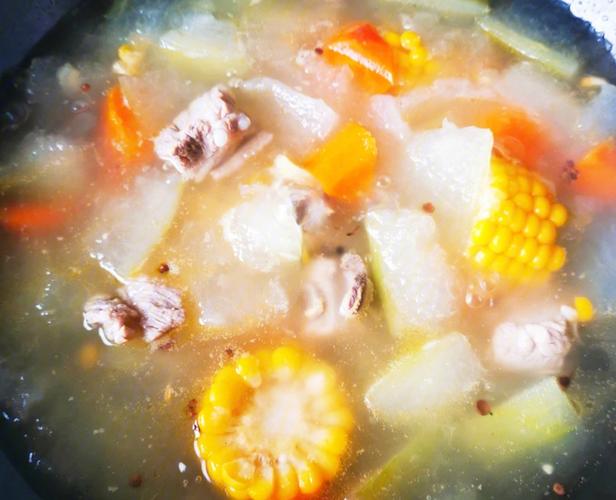 玉米排骨冬瓜汤的做法